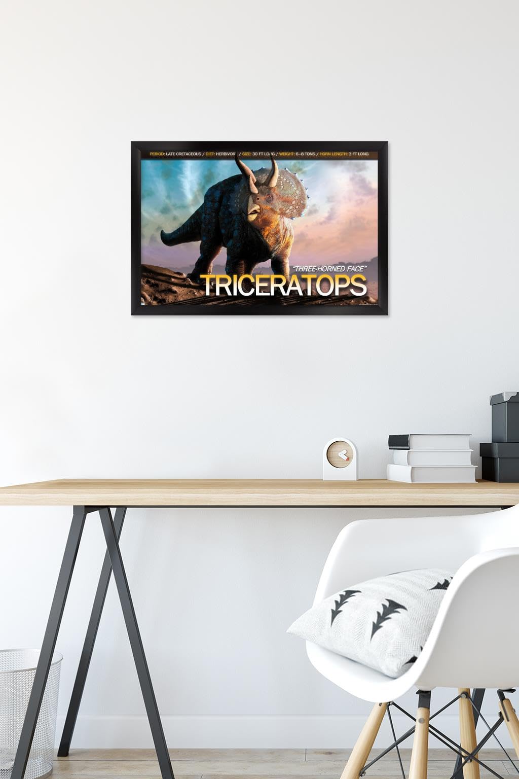 Amazon.com: Trends International Dinosaurs - Triceratops Wall