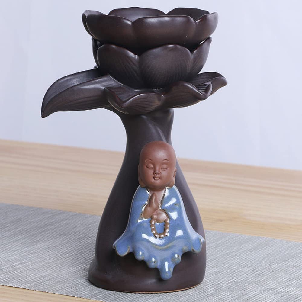 XIALON Infuseur à thé créatif en céramique Motif moine 15 cm