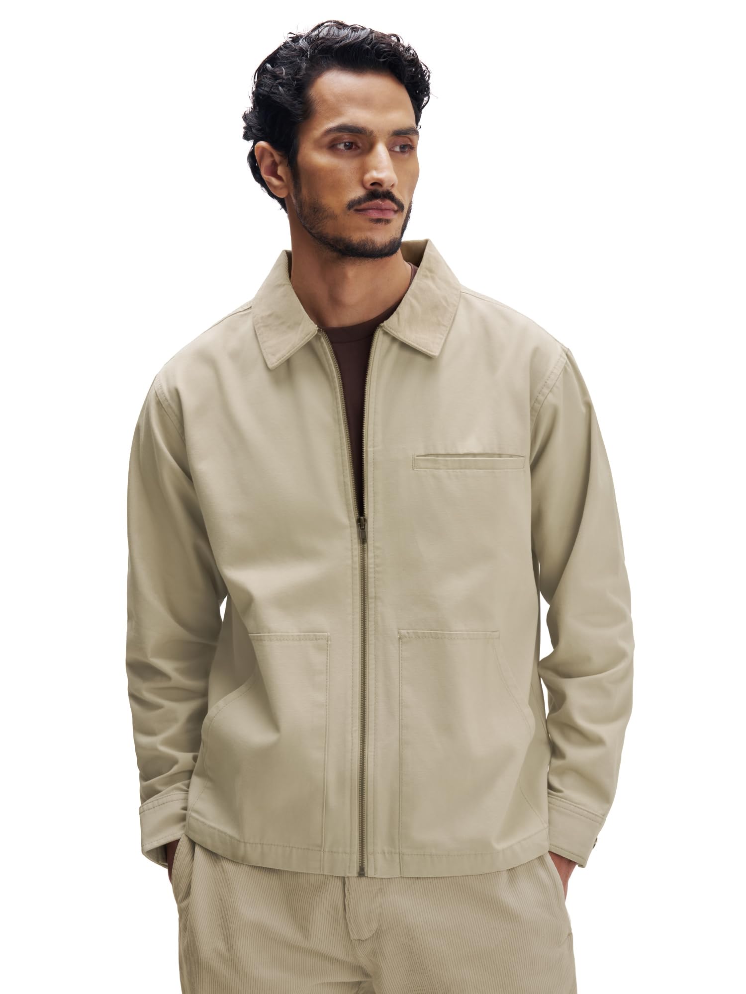 xyxx Men's Canvas Cotton Jacket| Long Sleeves| Solid-Regular Fit Jacket-picture-38