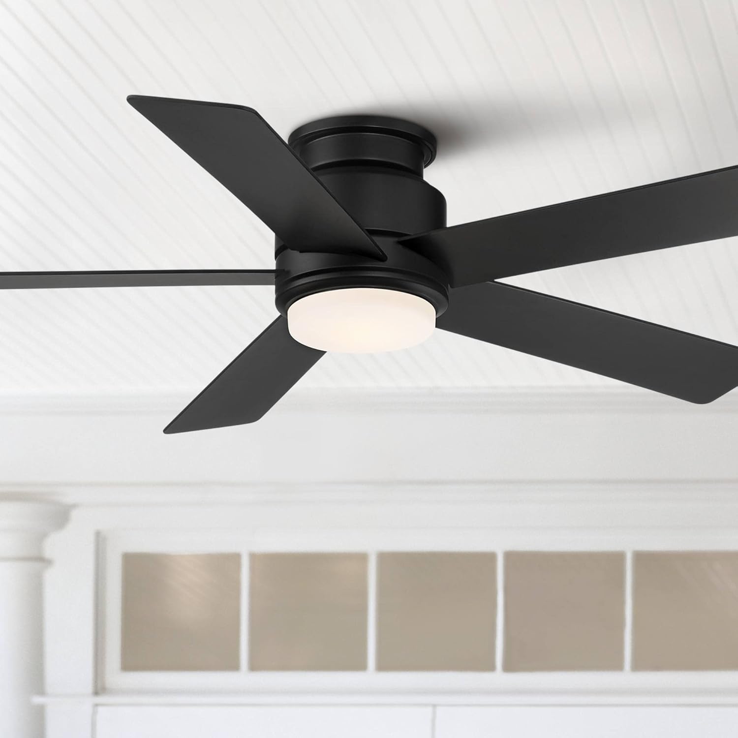 Casa Vieja 52" Grand Palm Modern Outdoor Hugger Ceiling Fan