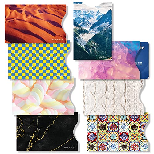 16 RFID Blocking Sleeves, Credit Card Protector, Anti-Theft Credit Card Holder, Easy to Recognize, Vivid Color Prints3
