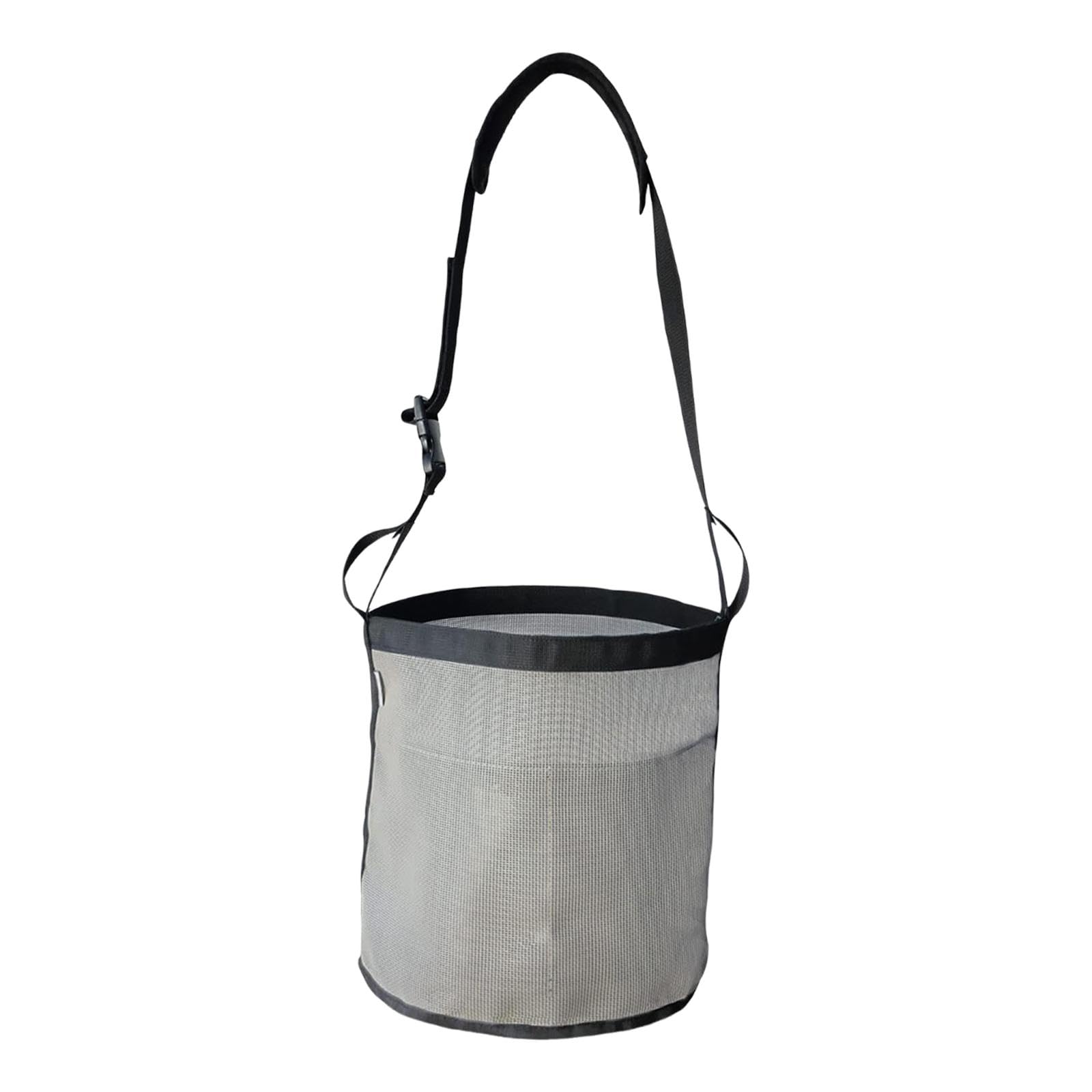 CALANDIS™ Feed Bag Mesh Breathable Reinforced Bottom Hay Bag for Hanging Outdoor Grey | Hay Nets & Bags | Stable Accessories | Equestrian | Outdoor Sports-image-1