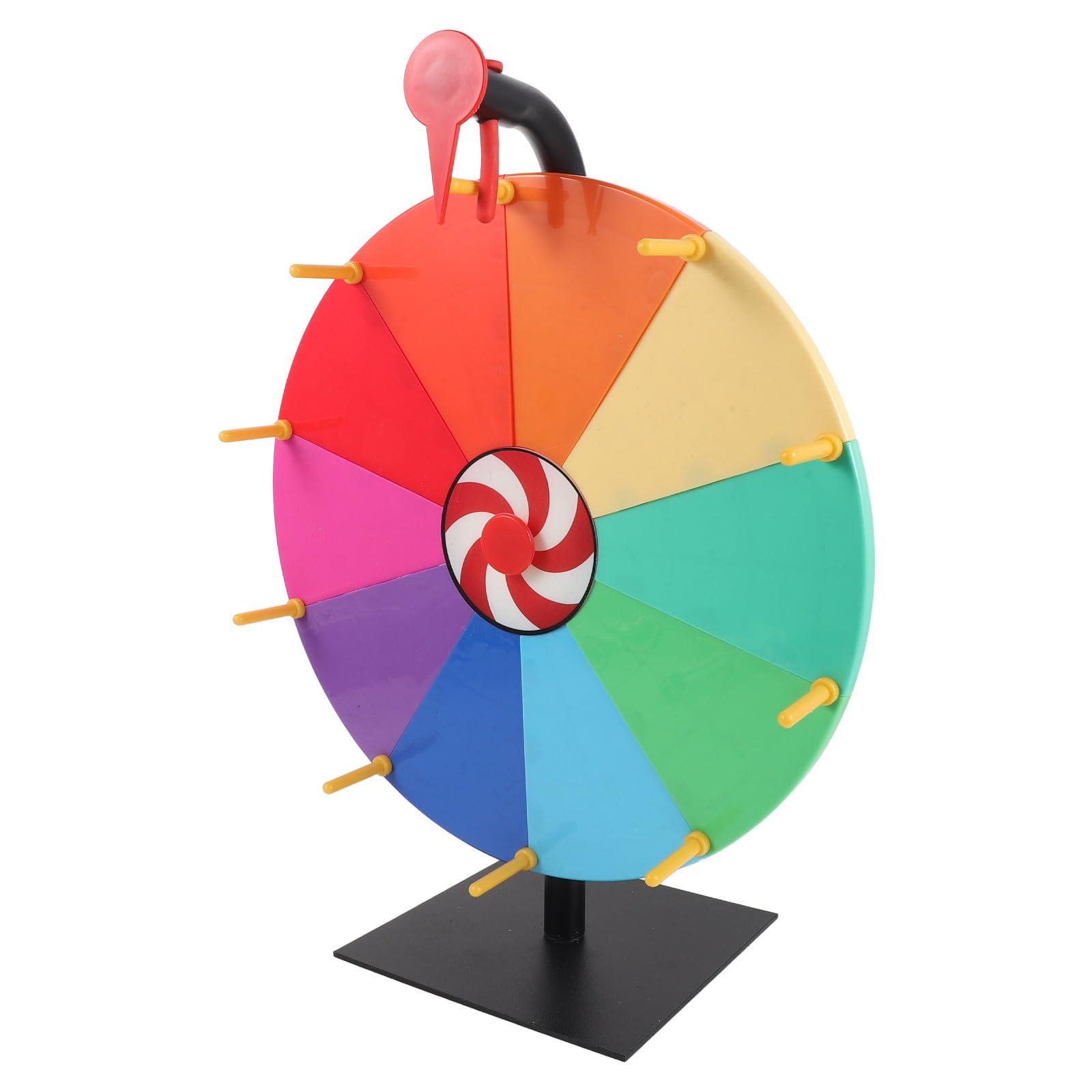 TOPBATHY Ruota Lotteria da Tavolo 30cm, 10 Slot, Plastico per Eventi