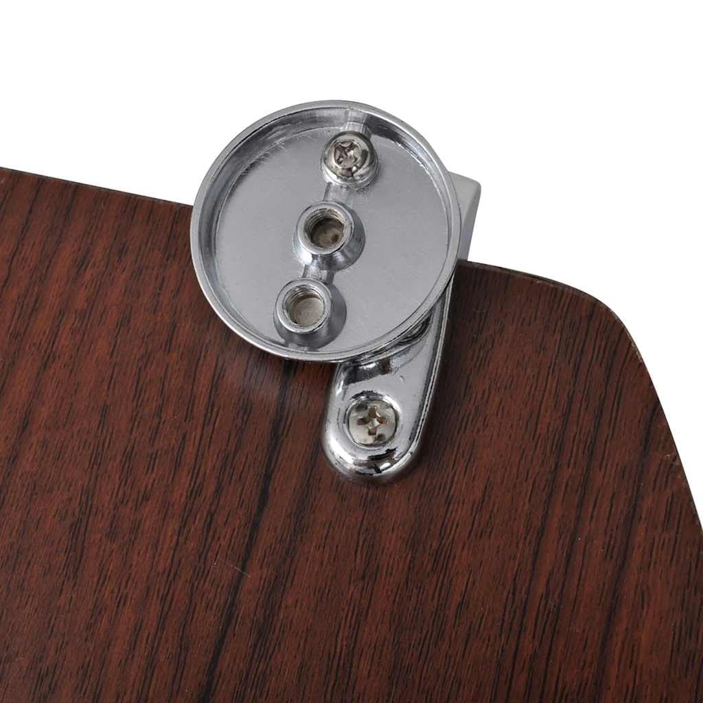 Copriwater MDF Marrone 2 Pezzi con Coperchio per WC Standard