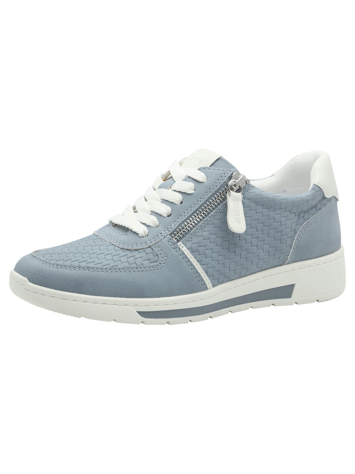 Jana Women’s Flat Sneakers Low Top Vegan, Denim, 7,5 UK