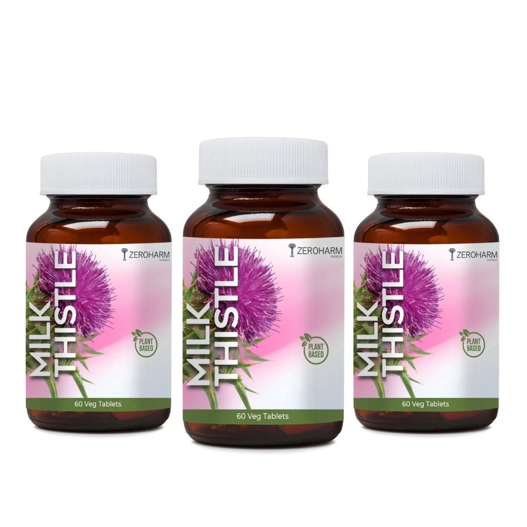 ZEROHARM Milk Thistle Liver and Gall bladder health supplement Antioxidant and anti