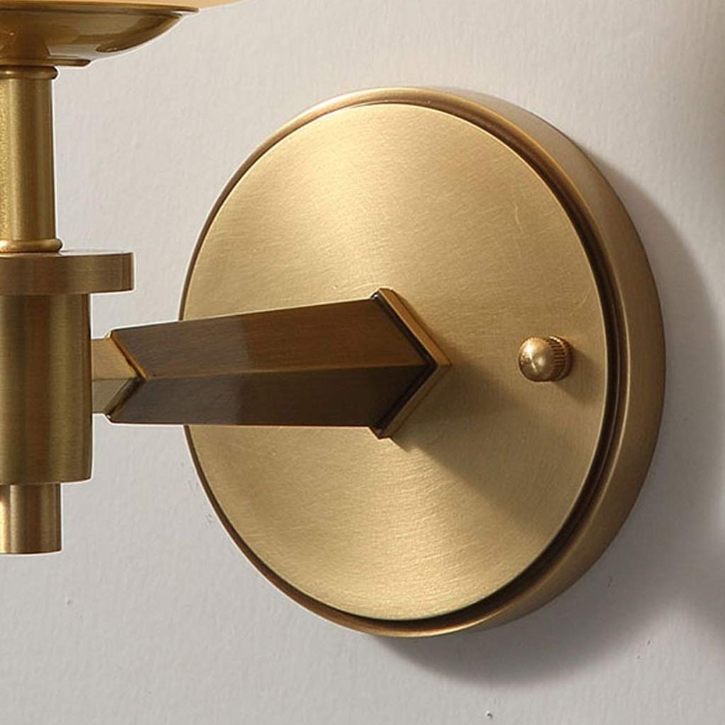 Lámpara de pared de cobre, luz de lujo, sala de estar, TV, pared, pasillo, luces, pasillo, dormitorio, lámparas de noche, lámpara de pared