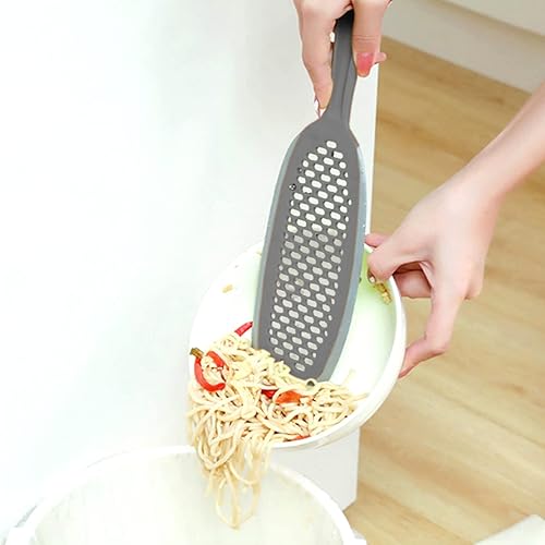 Miniatura 5 de EZ - Escobilla de cocina con colador de silicona para alimentos, agarres largos, raspadores antideslizantes para ollas, sartenes, cuencos y