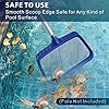 POOLAZA Pool Skimmer Net, Larger Capacity Pool Net Skimmer with Durable Deep Net, Sturdy Frame Pool Nets for Cleaning Effortlessly, High-Efficiency Pool Leaf Net with Easy Scoop Edges #5
