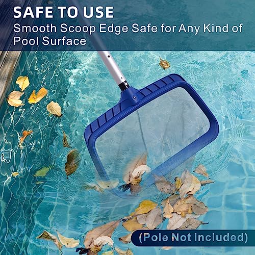 Poolaza Pool Skimmer Net, Larger Capacity Pool Net Skimmer With Durable Deep Netting Bag, Sturdy Frame Pool Nets For Cleaning, High-Efficiency Pool Leaf Net With Easy Scoop Edges. #TOP5