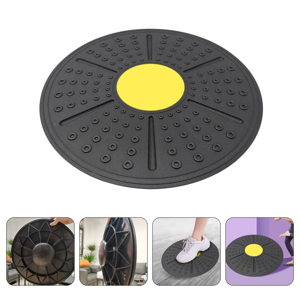 Tavola Fitness Balance Board in PP Antiscivolo per Allenamento di Stabilità e Coordinazione Accessorio per Esercizi Core e Riabilitazione Adatta Casa e Ginnastica