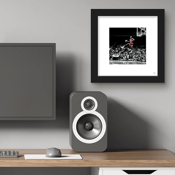 Trends International Gallery Pops Michael Jordan - Flight Progression Sequence 4 Wall Art Wall Poster, 12 x 12, Black Frame Version