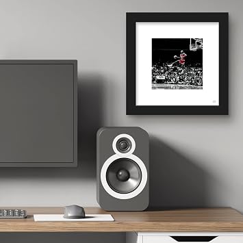 Trends International Gallery Pops Michael Jordan - Flight Progression Sequence 4 Wall Art Wall Poster, 12 x 12, Black Frame Version