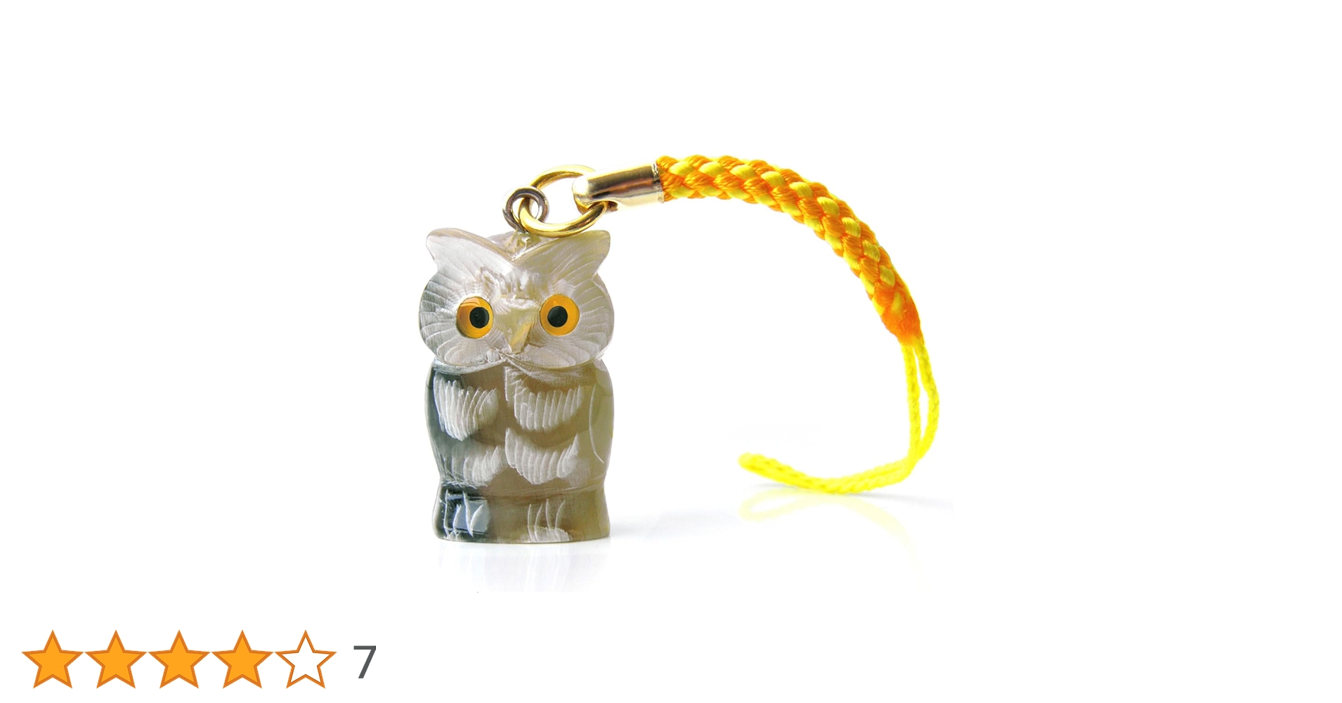 Amazon.co.jp: 開運 ふくろう 水牛角 ストラップ(厄除け 合格祈願 成功