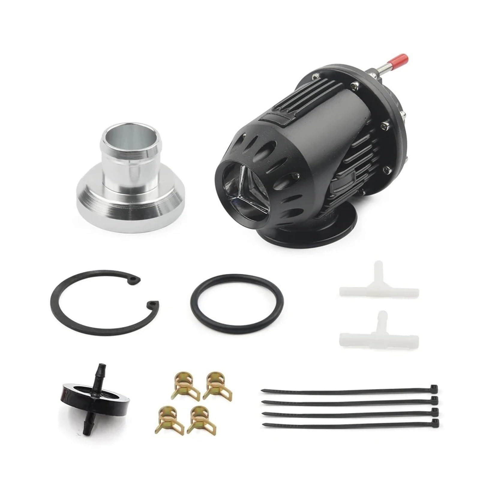 Espyn Black Universal Aluminum For Jdm For Sqv4 For Ssqv4 Bov Turbo Blow Off Valve Bov With Adapter Flange Egr Valve Exaust Gas Recirculation Valve