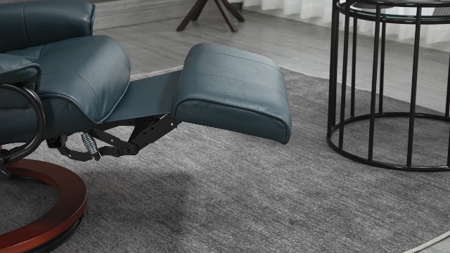 Amazon.com: HOMCOM Faux Leather Manual Recliner, Adjustable Swivel