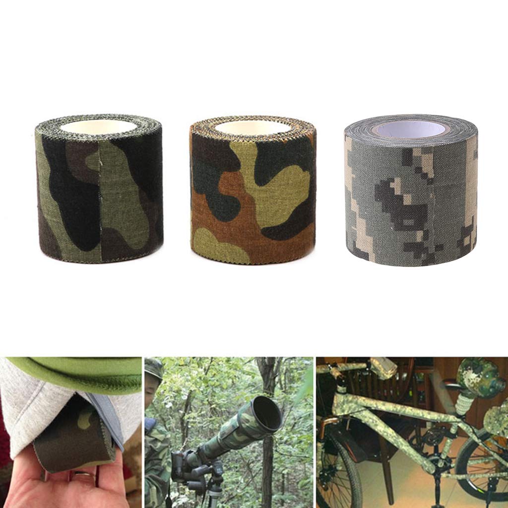 Nastro Mimetico Bionico Nastro Mimetico Fafeims - 10 Metri Impermeabile, Design Bionico Per Attività Outdoor, Modello Camouflage Spot Tedesco Nastro Mimetico Per Fucili