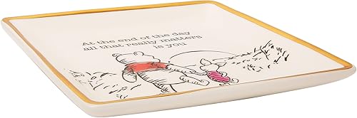 Miniatura 3 de Disney Winnie the Pooh - Bandeja de joyería de cerámica para baratijas - Plato para anillos Pooh and Piglet