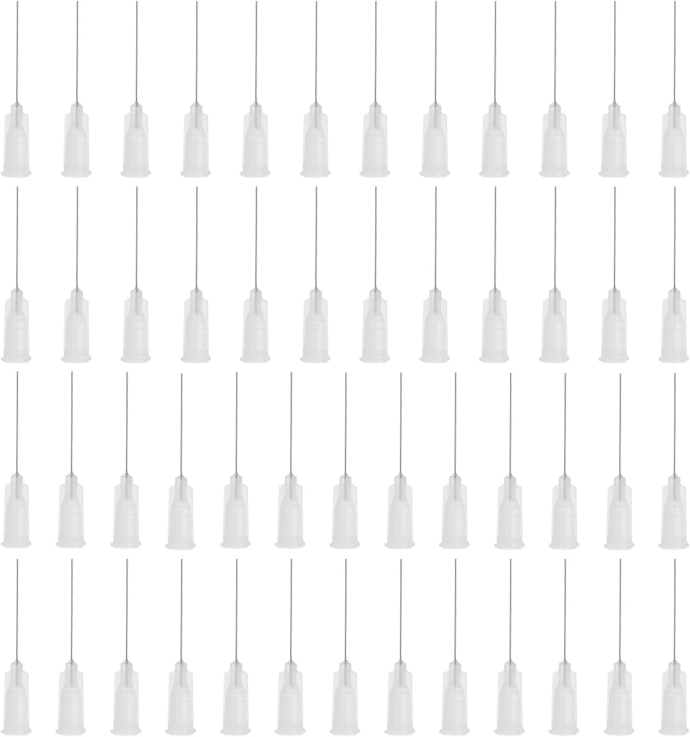 PATIKIL Blunt Tip Dispensing Needles 1 Inch, 50 Pcs 27G Industrial Liquid Dispenser Needle with Lure Lock for Refilling Liquid Inks Adhesive Glue