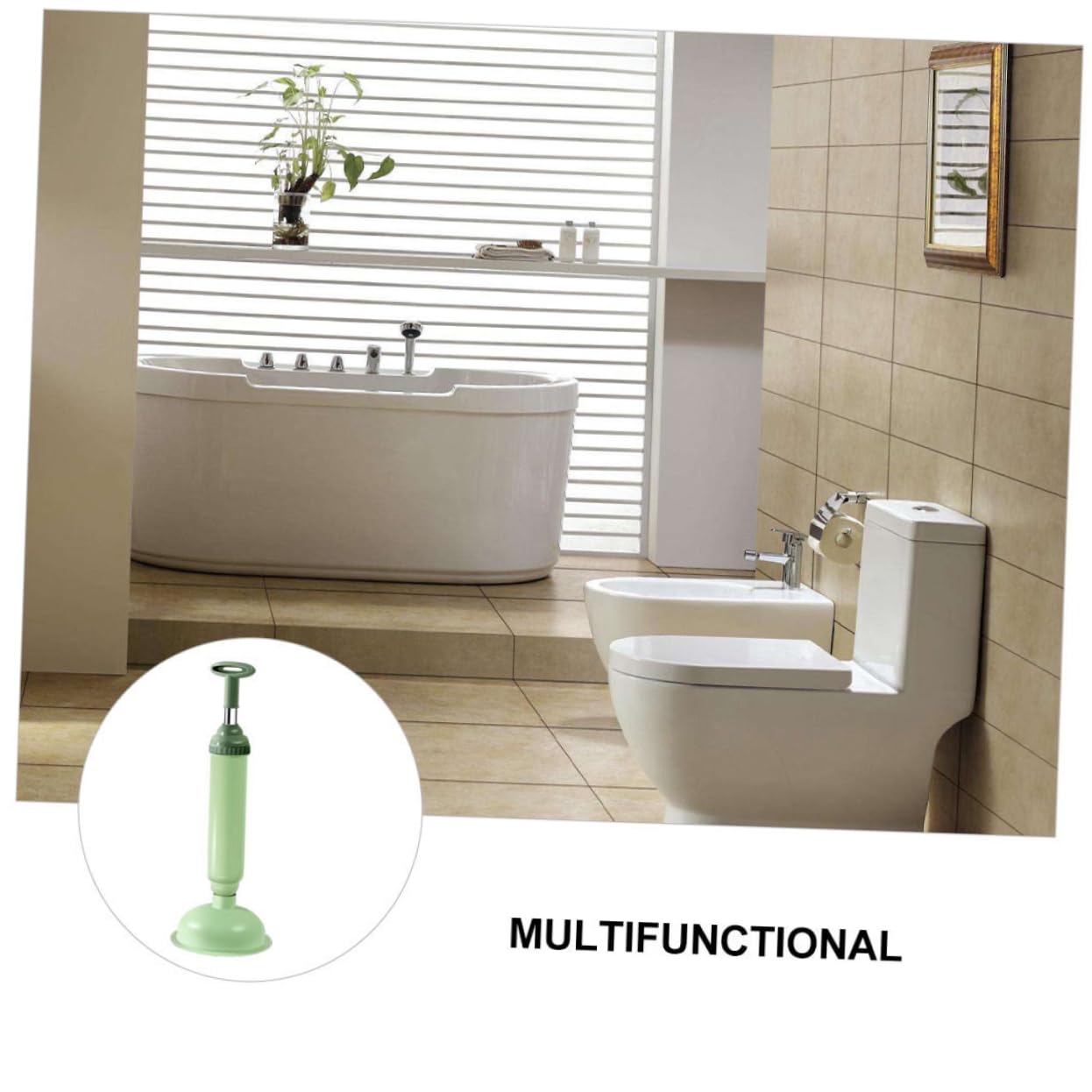 YARNOW Stura Water a Pressione per WC, Stura WC Professionale in PVC e Acciaio Inox, 2 Pezzi, Elimina Blocchi in Casa e Ufficio