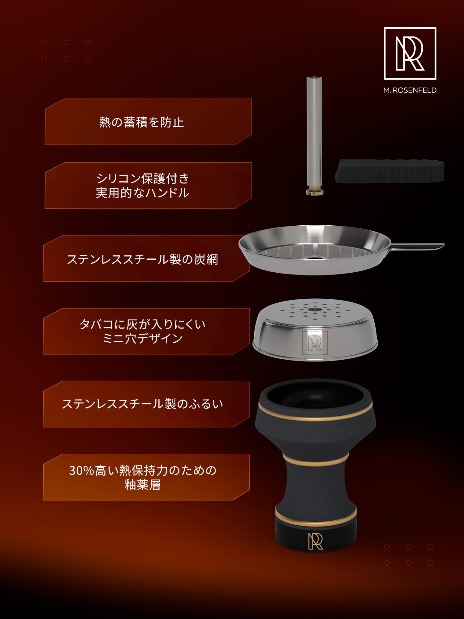 Amazon | シーシャ ボウル シーシャ ヒートマネジメント セット ヒート 