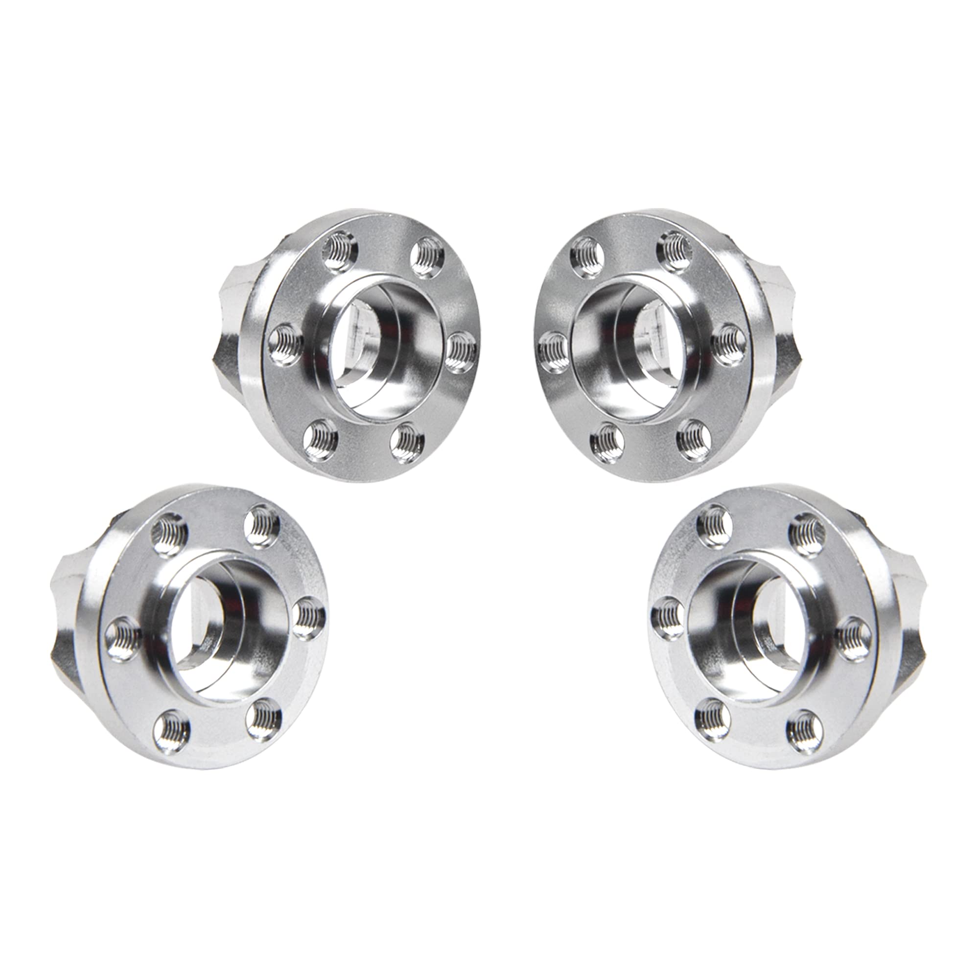 4 Adaptateurs Hexagonaux 12mm Pour Axial SCX10 III - En Laiton, Épaisseur 12mm, Diamètre 6mm