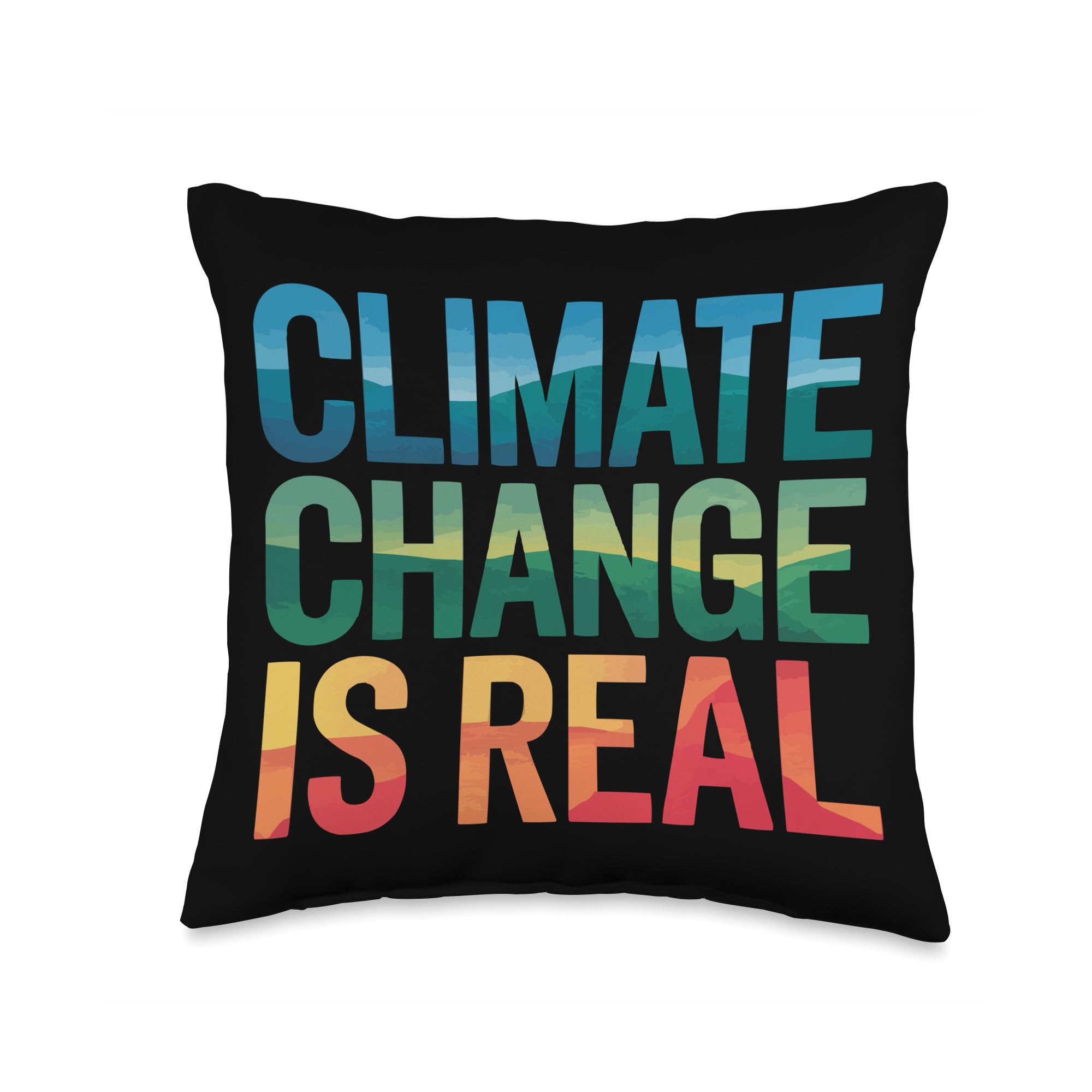 Mother Earth Throw Pillow for Environmentalist Climate Change Advocates Earth Day celebrations 