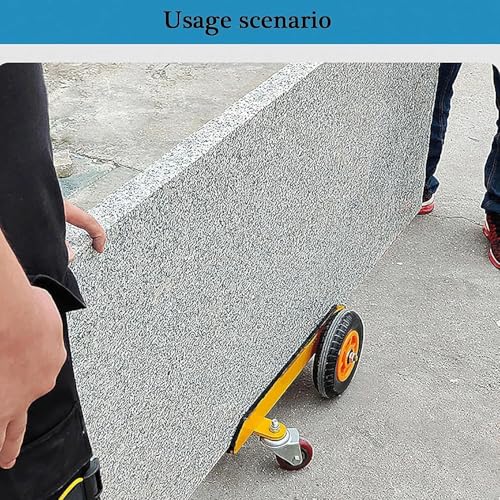 Carrello resistente del pannello con la funzione del freno, carretto industriale di trasferimento di 4 ruote per il movimento di cartongesso, lastre e elettrodomestici pesanti