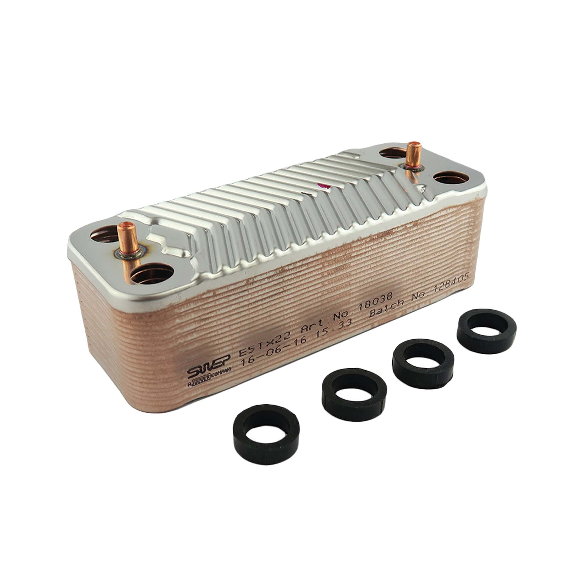 HTS Heat Exchanger Compatible with Ideal EVO C22/35 & Esprit 2 35HE & ISAR 35HE & EXCEL C32 & Commercial EXCEL HE C24 C28 C32 Boiler Plate Heat Exchanger 173545