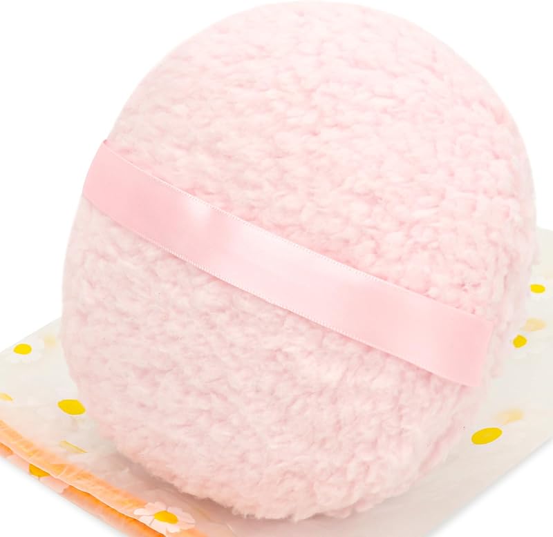 WSYUB Puff grande para aplicação de pó corporal, rosa