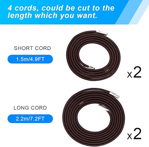 Miniatura 2 de Cable de repuesto universal para silla de gravedad cero, paquete de 4 herramientas de reparación de cables elásticos para reparar sillas de gravedad