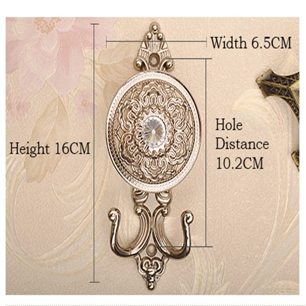 2 PCS Européenne Rétro Rideau Embrasse Crochets Suspendus Porte-Rideau Rideau Accessoires Déco (Couleur : D, Taille : Taille Unique) (A Taille Unique)