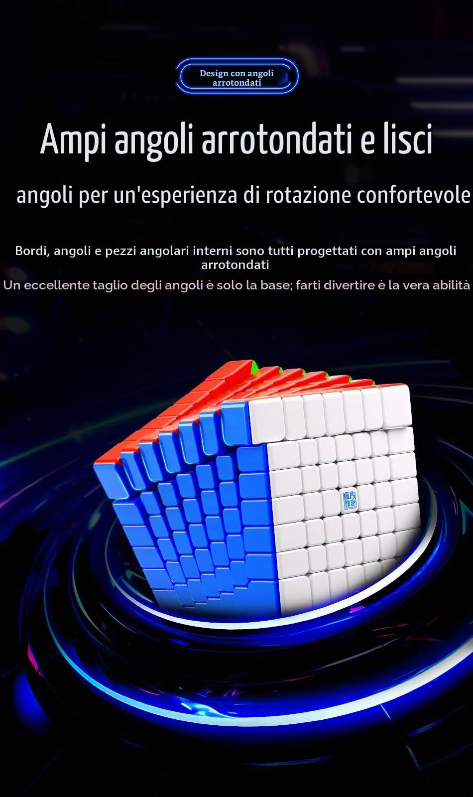 Bukefuno MoYu Meilong 7x7 M V2 Cubo magico magnetico MFJS Meilong M 7x7 V2 Speed-Magic Cube Puzzle-Stickerlos Moyu 2023 Meilong 7x7 M Speed Cube
