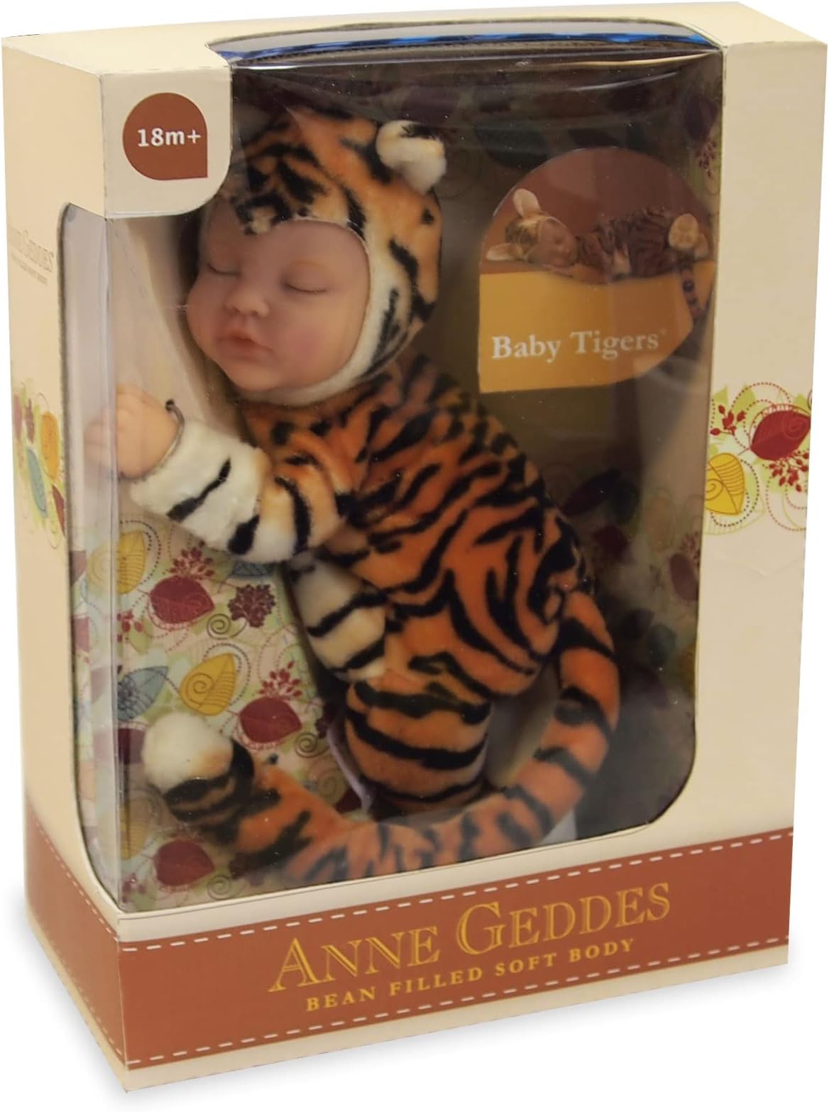 Anne Geddes Baby Tiger Bean Filled Soft Doll