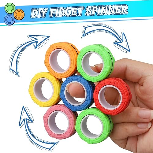Miniatura 3 de Juguetes magnéticos giratorios para niños y adultos, anillo magnético para ansiedad, regalos de fiesta, giro de mano genial, juguetes de mano para