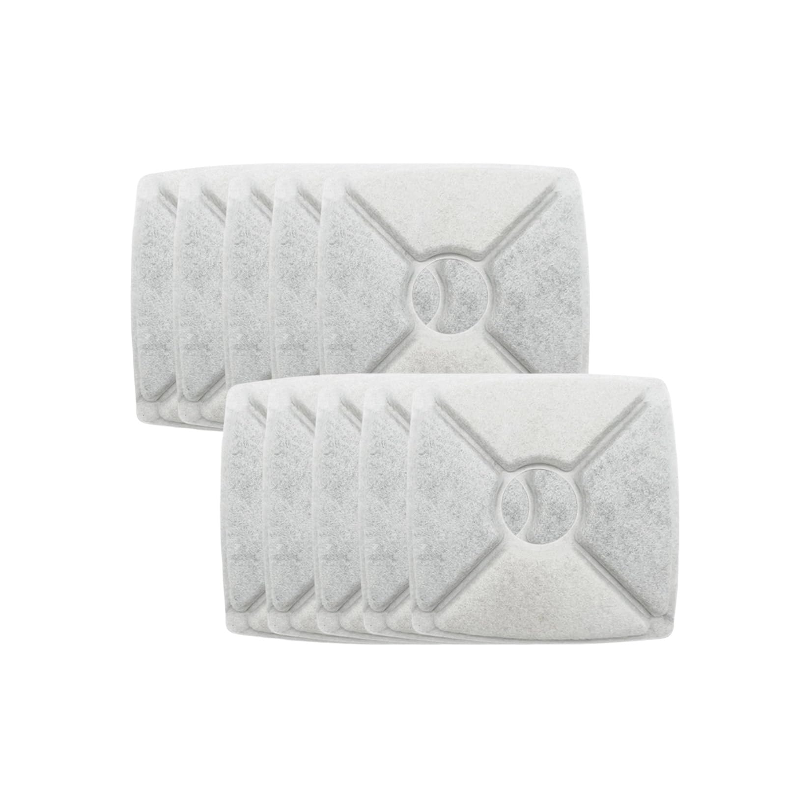 Filtre pour fontaine à eau pour chat et chien en lot de 10 recharges universelles