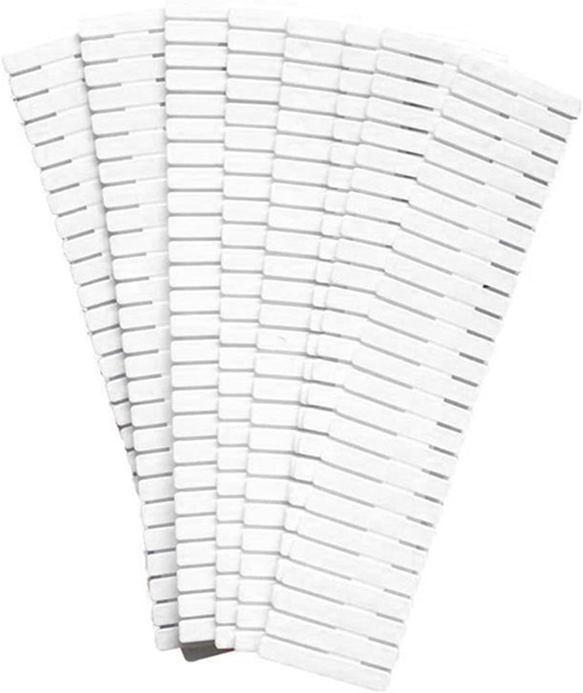 8pcs Drawer Divider Adjustable Plastic Free Combination Partition Storage Shelves Organizer (Color : White)