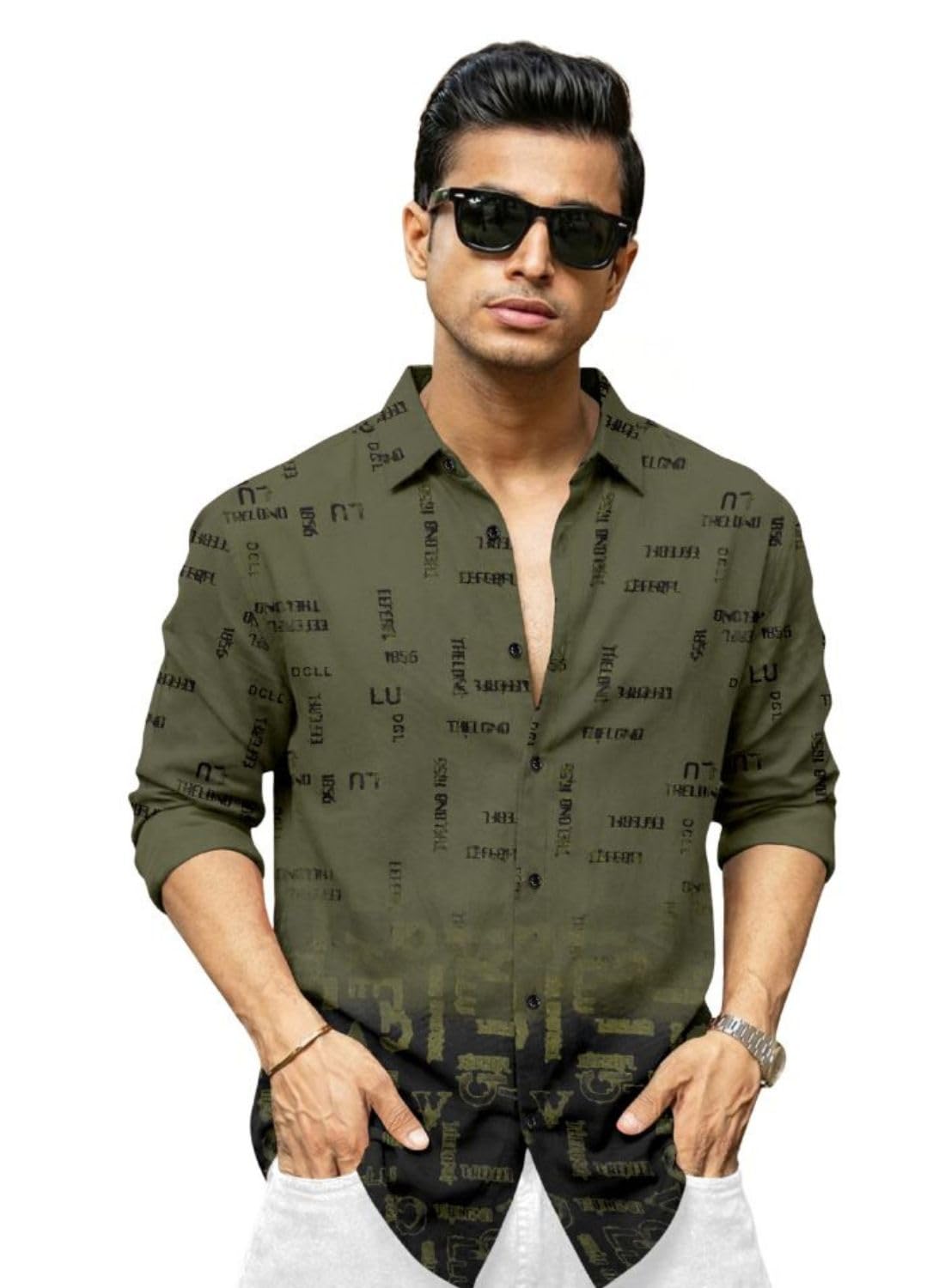 Men’s Stylish Printed Casual Shirt | Maroon Slim Fit Shirt for Men | Trendy Full Sleeve Button Down Shirt | Fashionable Party & Casual Wear for Boys & Men-image-37