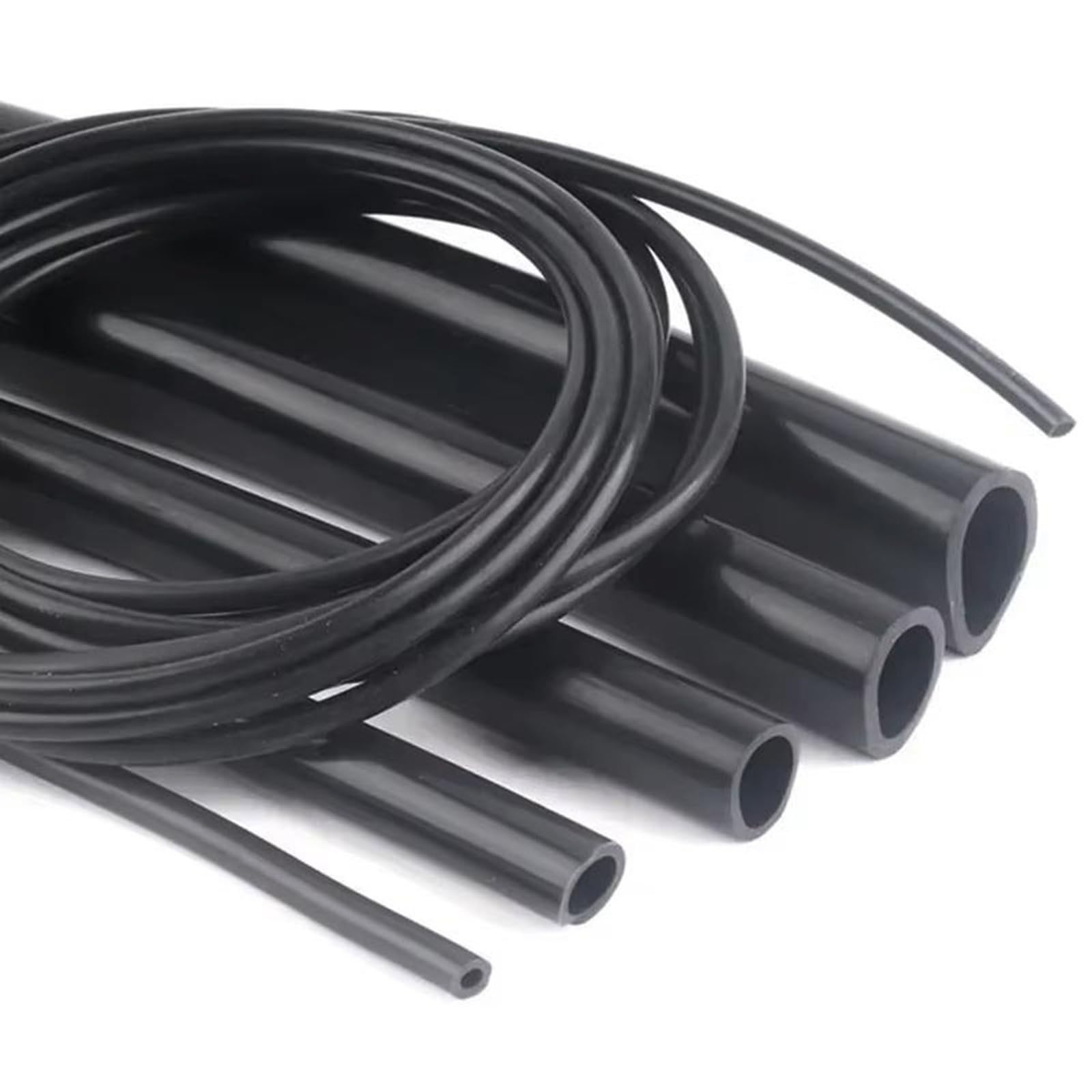 Tuyau Flexible Caoutchouc Souple Tube Silicone Noir 5M Résistant Chaleur