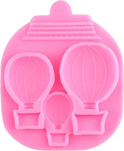Miniatura 5 de ZiXiang Molde de silicona para globo de aire caliente, molde de chocolate de nube para decoración de pasteles de azúcar, decoración de cupcakes,