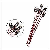 Vista 6 de Mariyandh Conectores de batería de 9 voltios, 6 conectores de batería tipo I de 9 V, conector de hebilla, carcasa de plástico duro, conectores