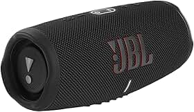 JBL CHARGE 5 – Alto-falante Bluetooth portátil à prova d'água (IP67) com carregamento USB Powerbank, 20 horas de reprodução, JBL Partyboost (preto)