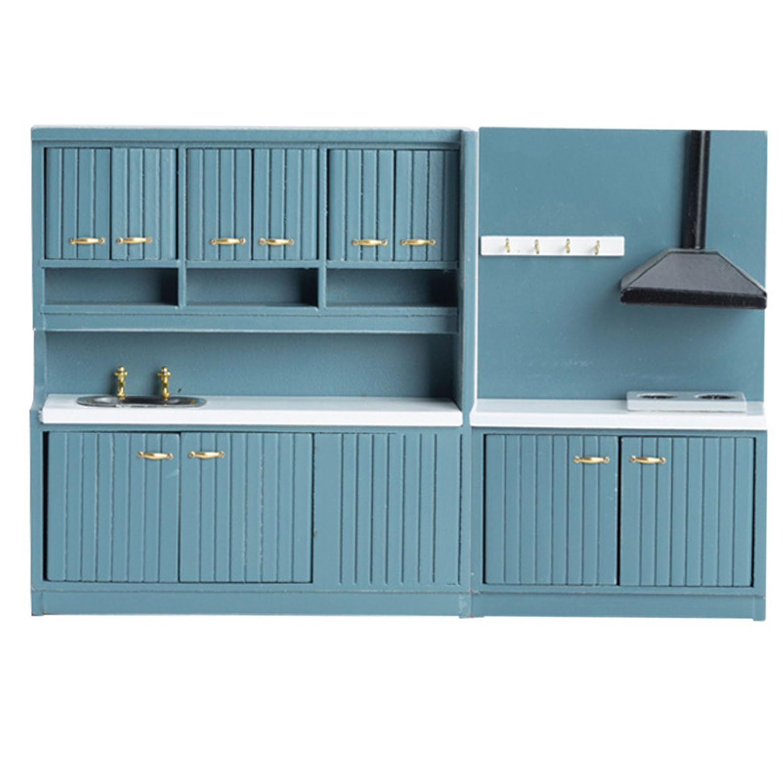 Cosiki Miniature Kitchen Cabinet 1:12 Scale Durable