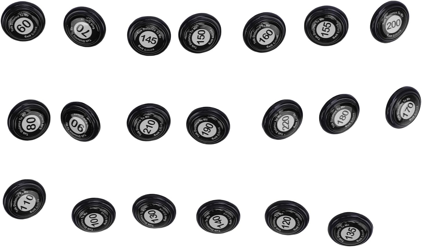 Golf Club Distance Markers 20 Pack Golf Ball Markers with Instant Distance Guidance Easy Attachment Universal Fit for Training Course Management