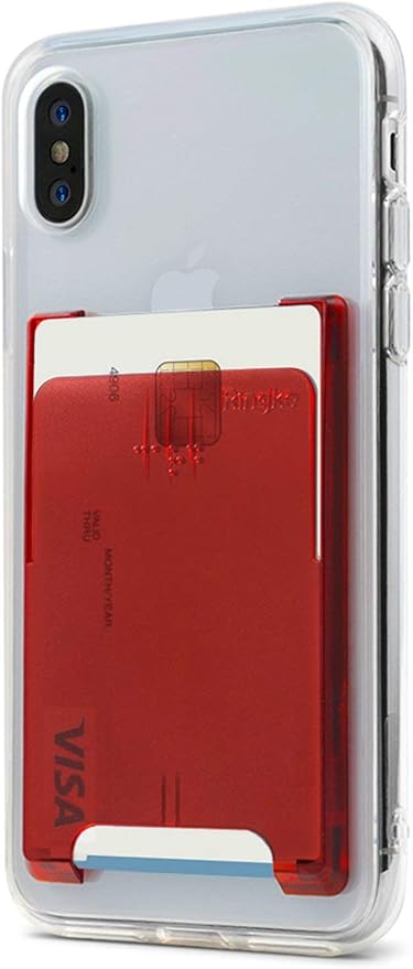 Amazon Co Jp Ringke スマホ カードケース Suica Pasmo カードホルダー カード入れ 定期入れ パースケース 背面カードホルダー 名刺入れ スマホケース Slot Card Holder Ruby Red ルビーレッド Apple Iphone Samsung Galaxy Google Pixel Sony Xperia Lg Phone