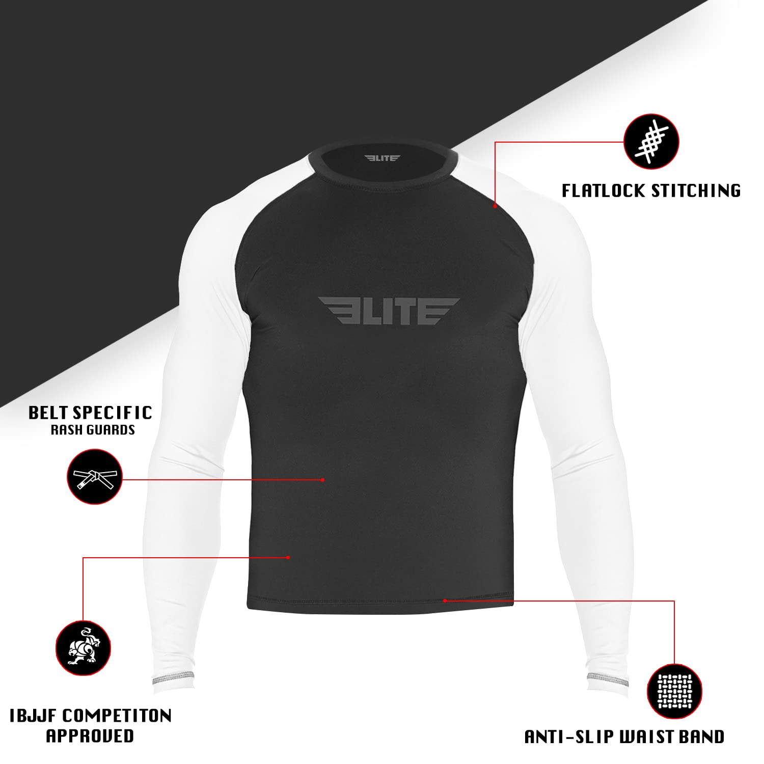 Rash Guard Neocamp Uomo - Maglia Compressione Per MMA, BJJ, Boxe, Fitness - Foto 3