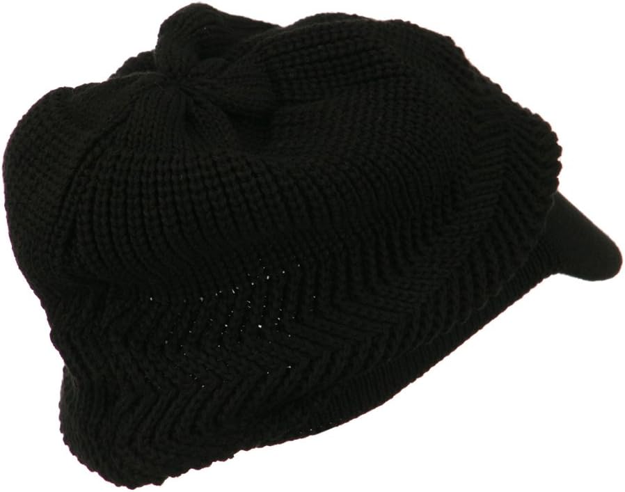 Crown Plain Beanie Visor (for Big Head)