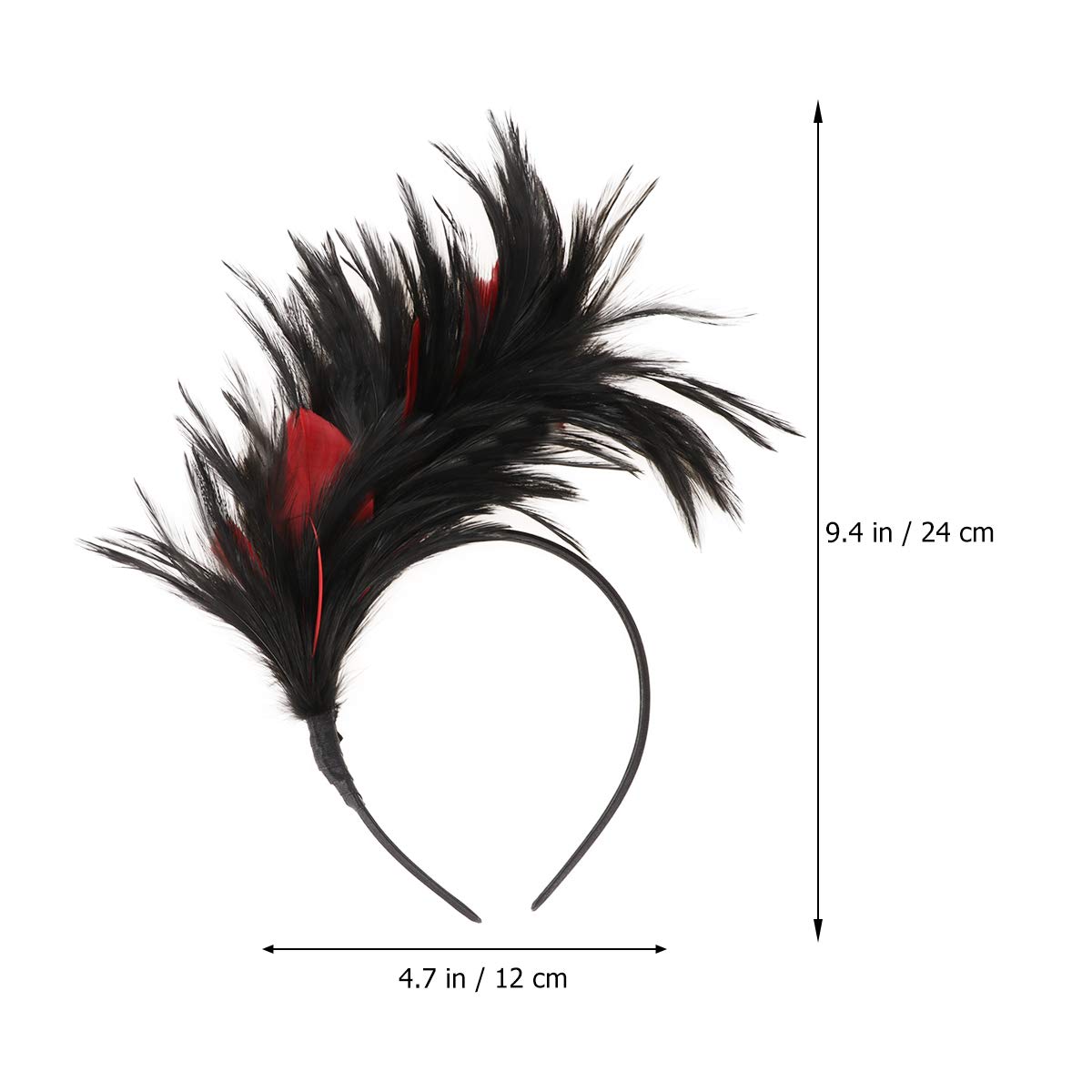 Uonlytech Fascinator Hair Hoop Headband Performance Hairband Masquerade Headwear