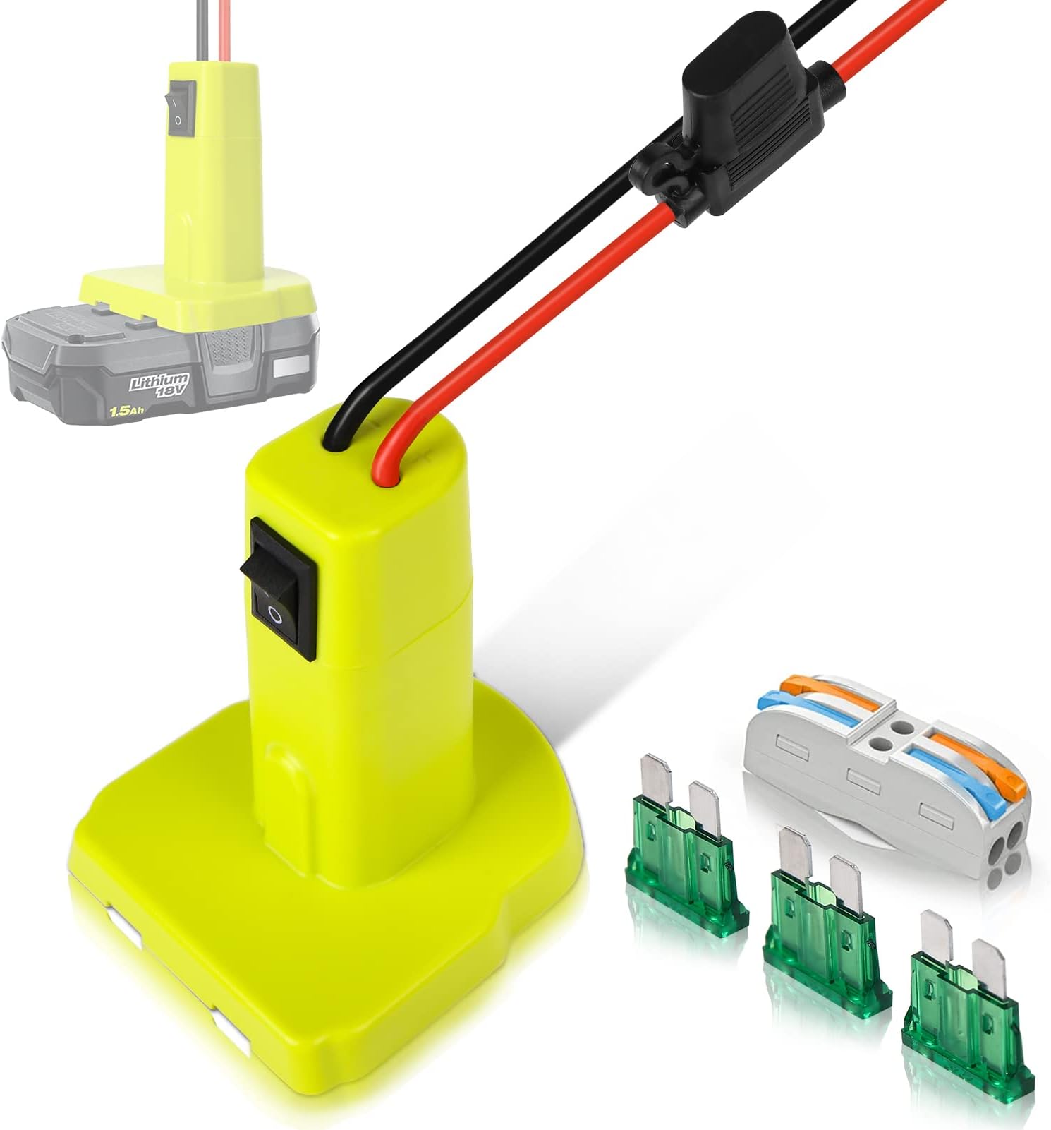 Ryobi 18V Power Wheel Adapter - Akku Adapter Für Kinderfahrzeuge