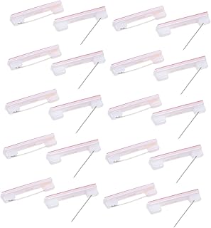 200pcs Convenient Name Badge Pins with Sticky for Id Cards Name Tags and Badges Durable and Convenient Badge for Work Meetings